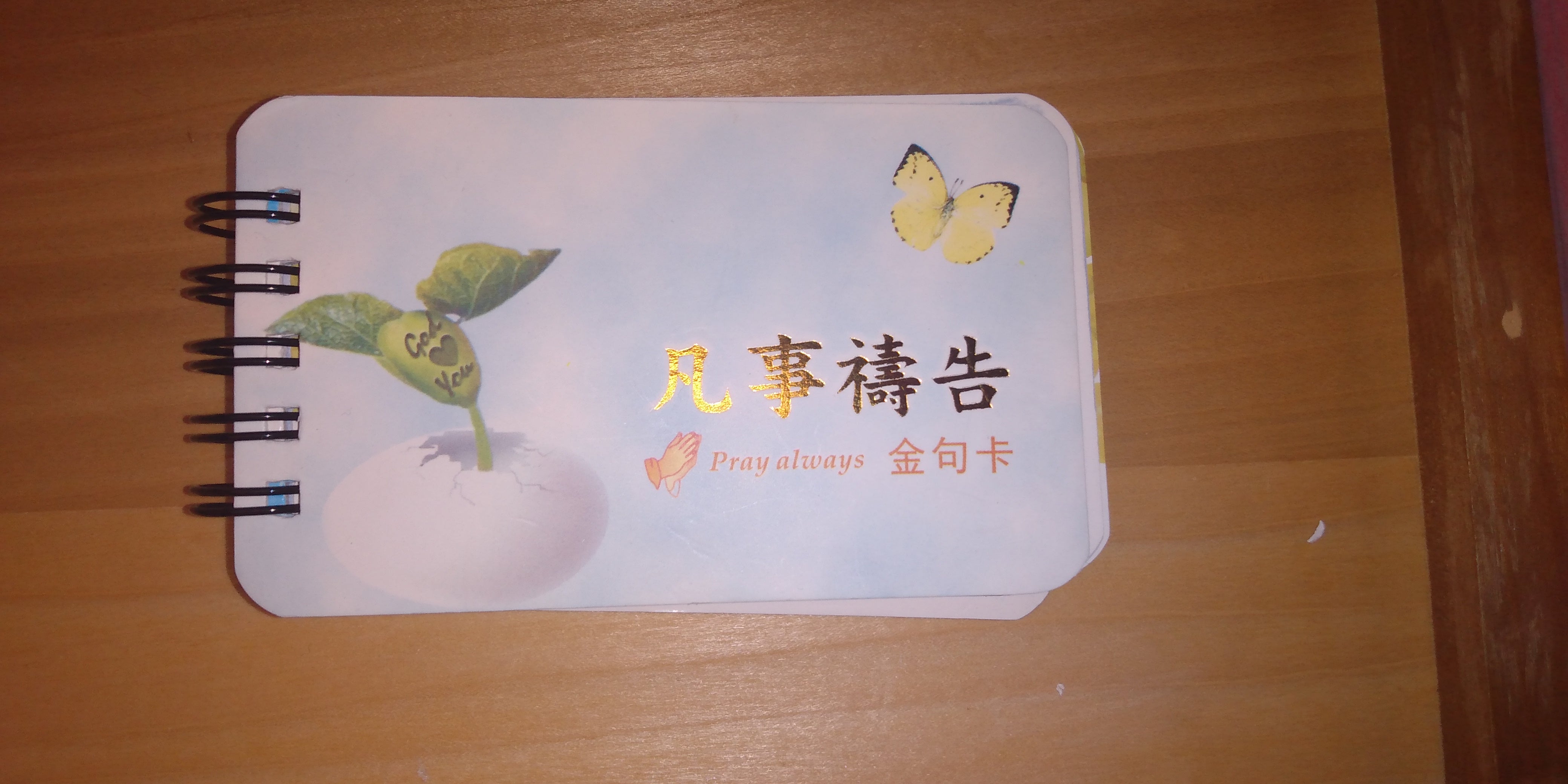中英文經句卡 - 凡事禱告 Bilingual Bible verse cards - Pray without Ceasing