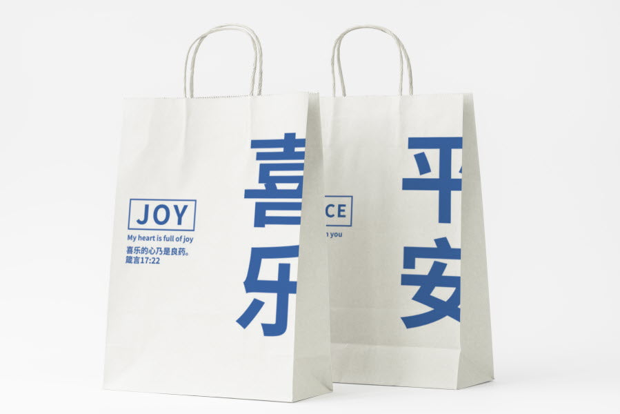 Joy and Peace Gift Paper Bag