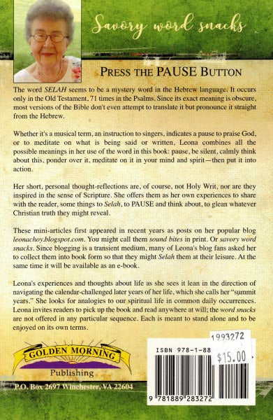 Selah Reflections: Press the PAUSE Button (English)