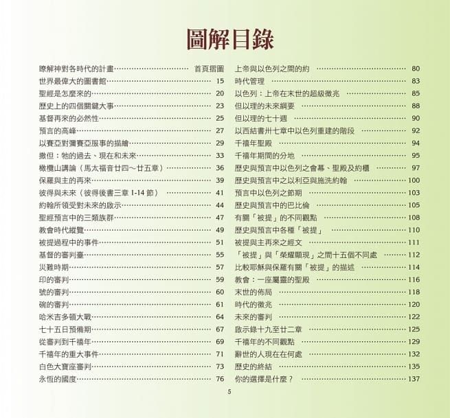 圖解末世預言：聖經預言視覺指南 （10本以上特價$23)Charting The End Times