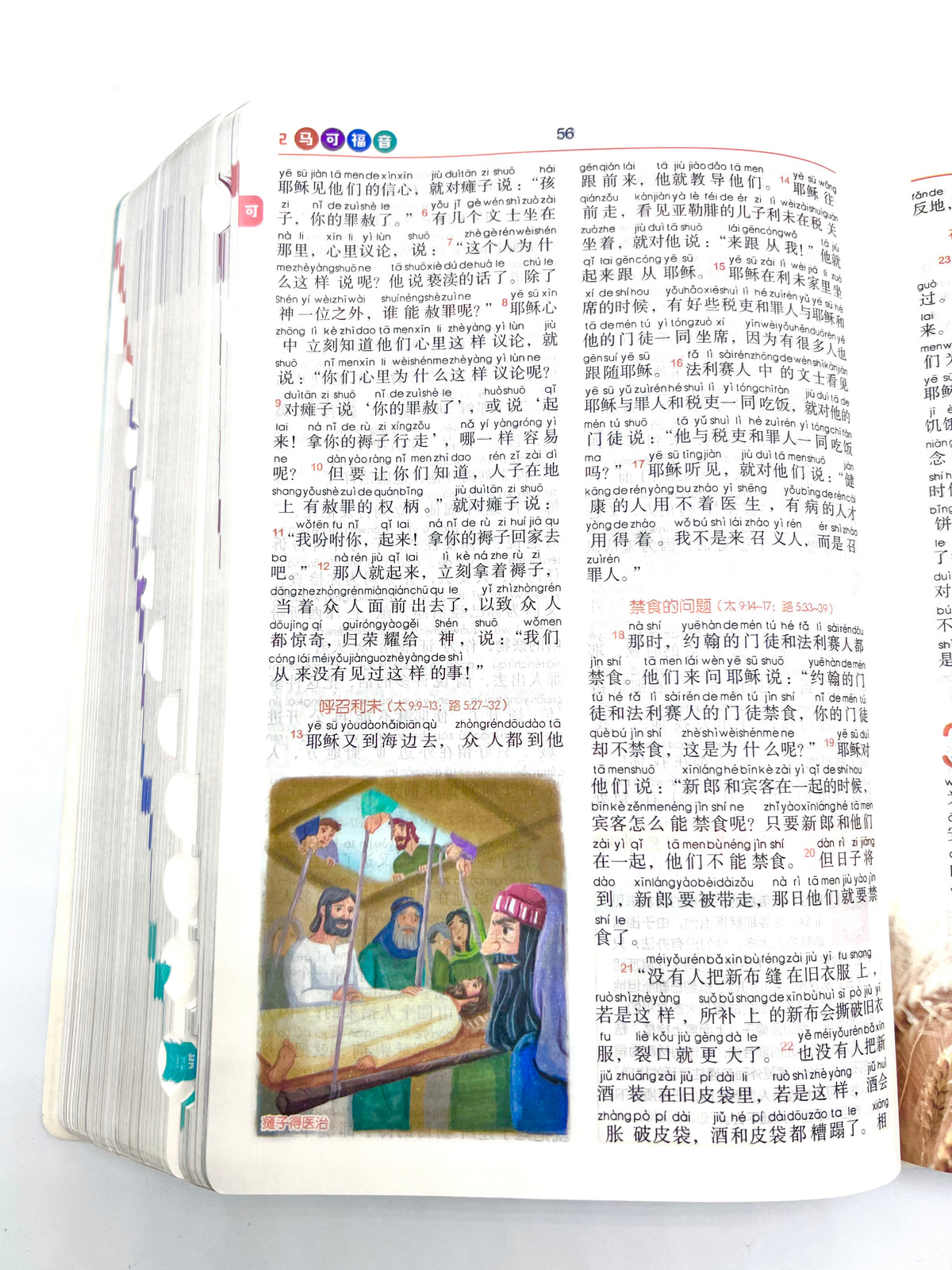 大卫圣经-彩印新约简体拼音圣经-银边拇指索引 （限时免运费+10本以上特价$45)David's Bible RCUV NT Pinyin Bible