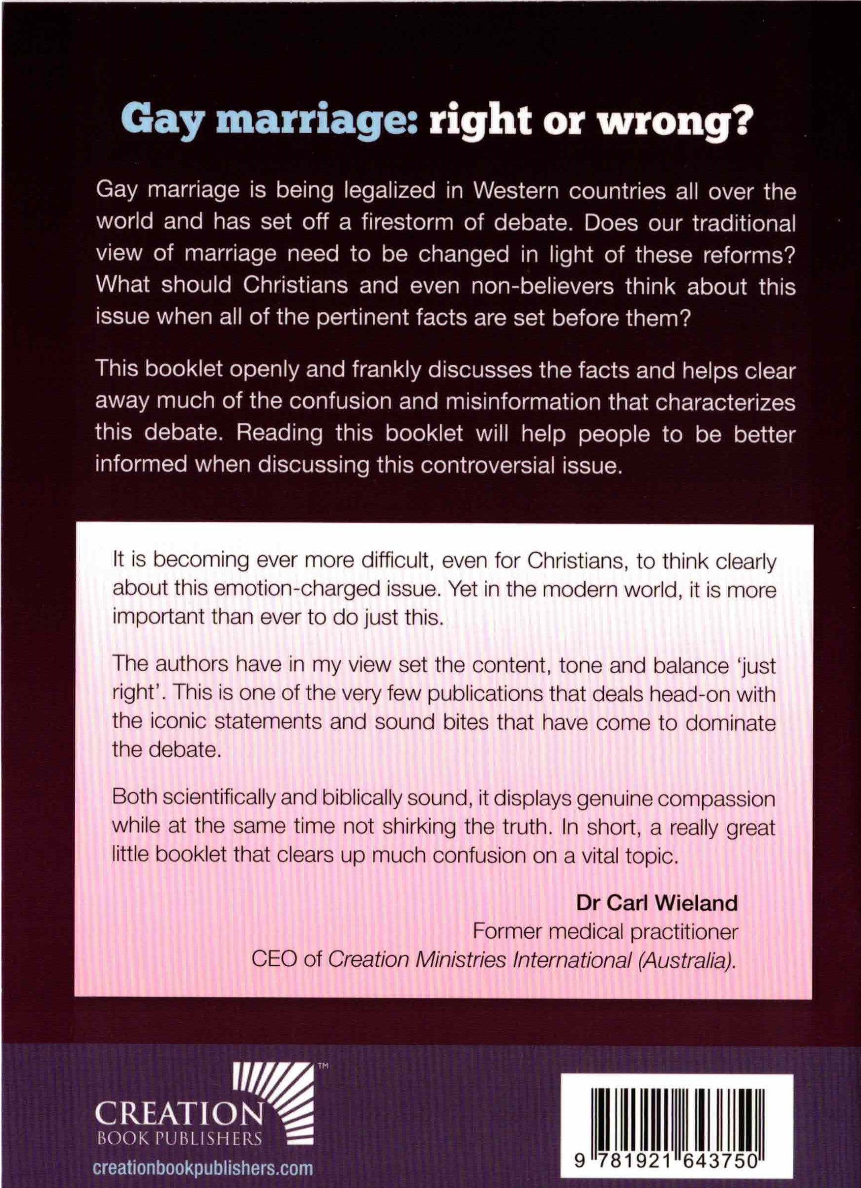 Gay Marriage: Right or Wrong? (Engl) 同性婚姻：正確與否？誰決定(英)