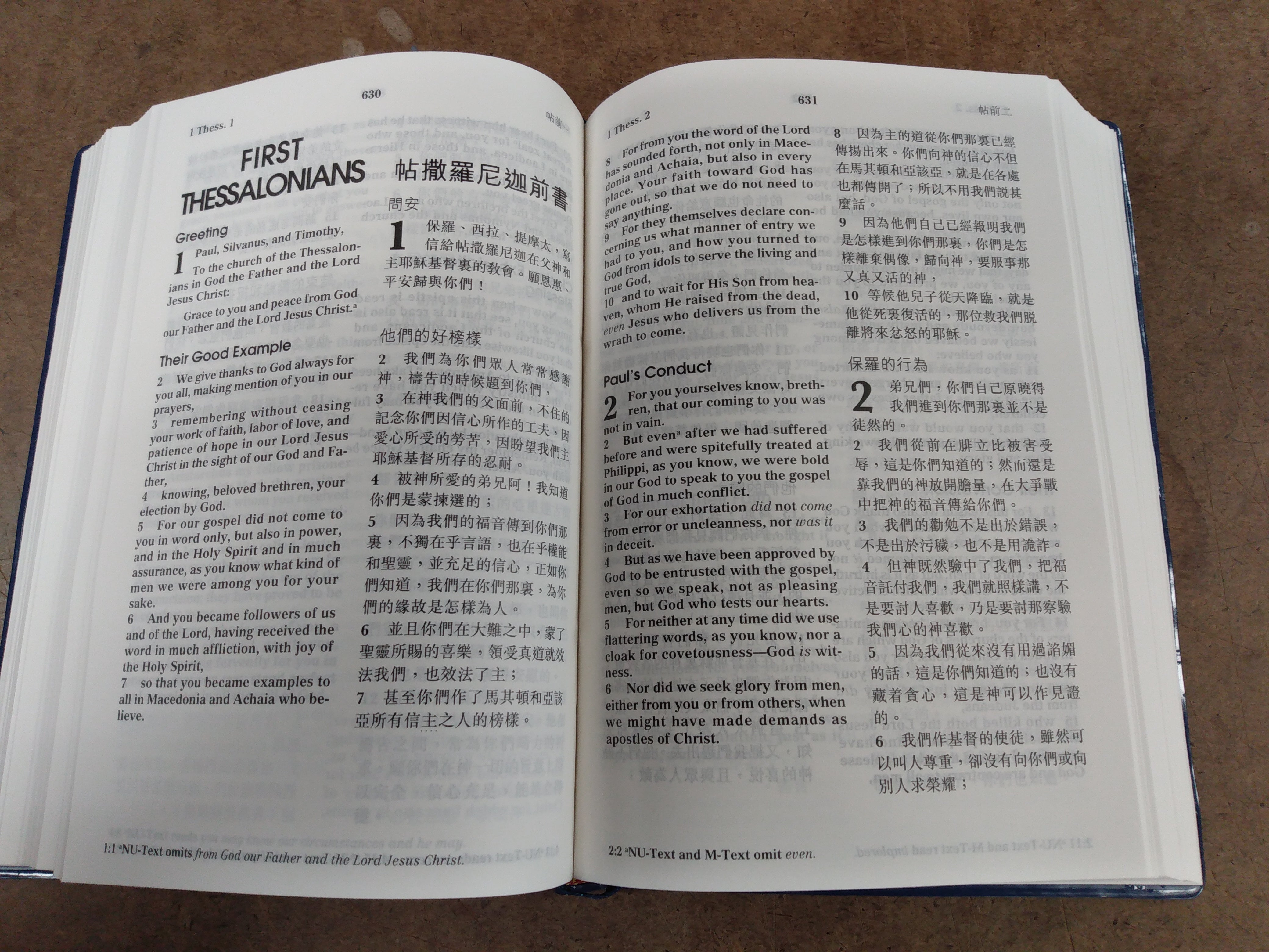 新约诗篇箴言传道书-中英双语  Bilingual New Testament - CUV/NKJV - Trad. script/Engl.