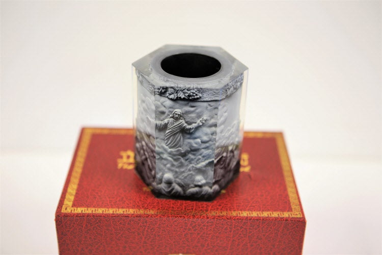 立體浮雕禮品-耶穌升天筆筒