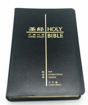 中英聖經·和合本/NIV·簡體大字版·皮面金邊 -- CUV-NIV-Large Print-Leather Cover-Simplified Chinese